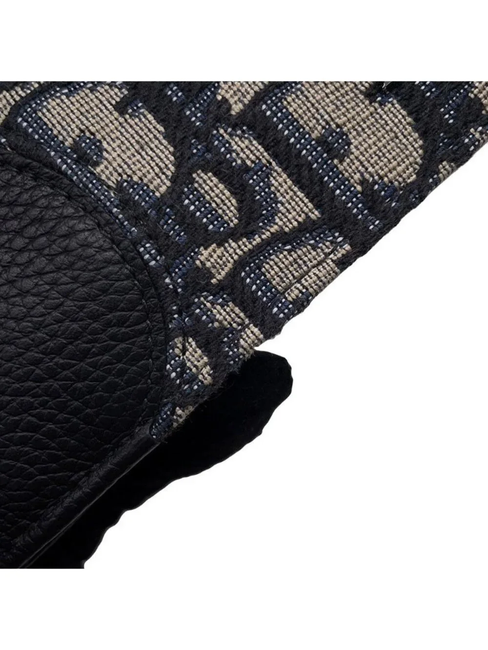 Dior Bifold Wallet Saddle Jacquard Black